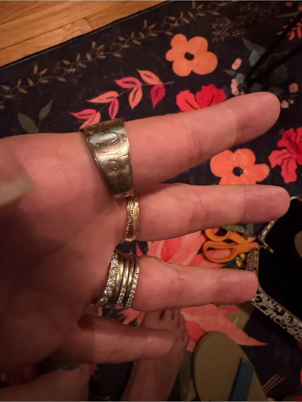 Vintage Mickey Mouse Silver Spoon Ring Size 9